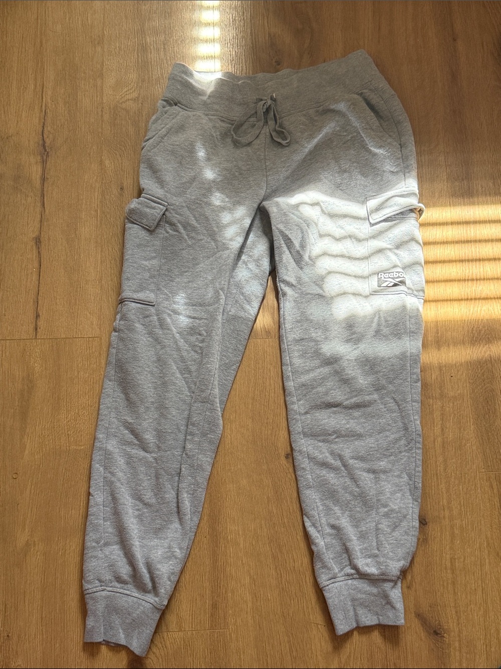 Reebok Gray Cargo Jogger Sweatpants